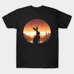 Rabbit Retro Sunset T-Shirt
